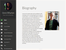 Tablet Screenshot of glennwharton.net